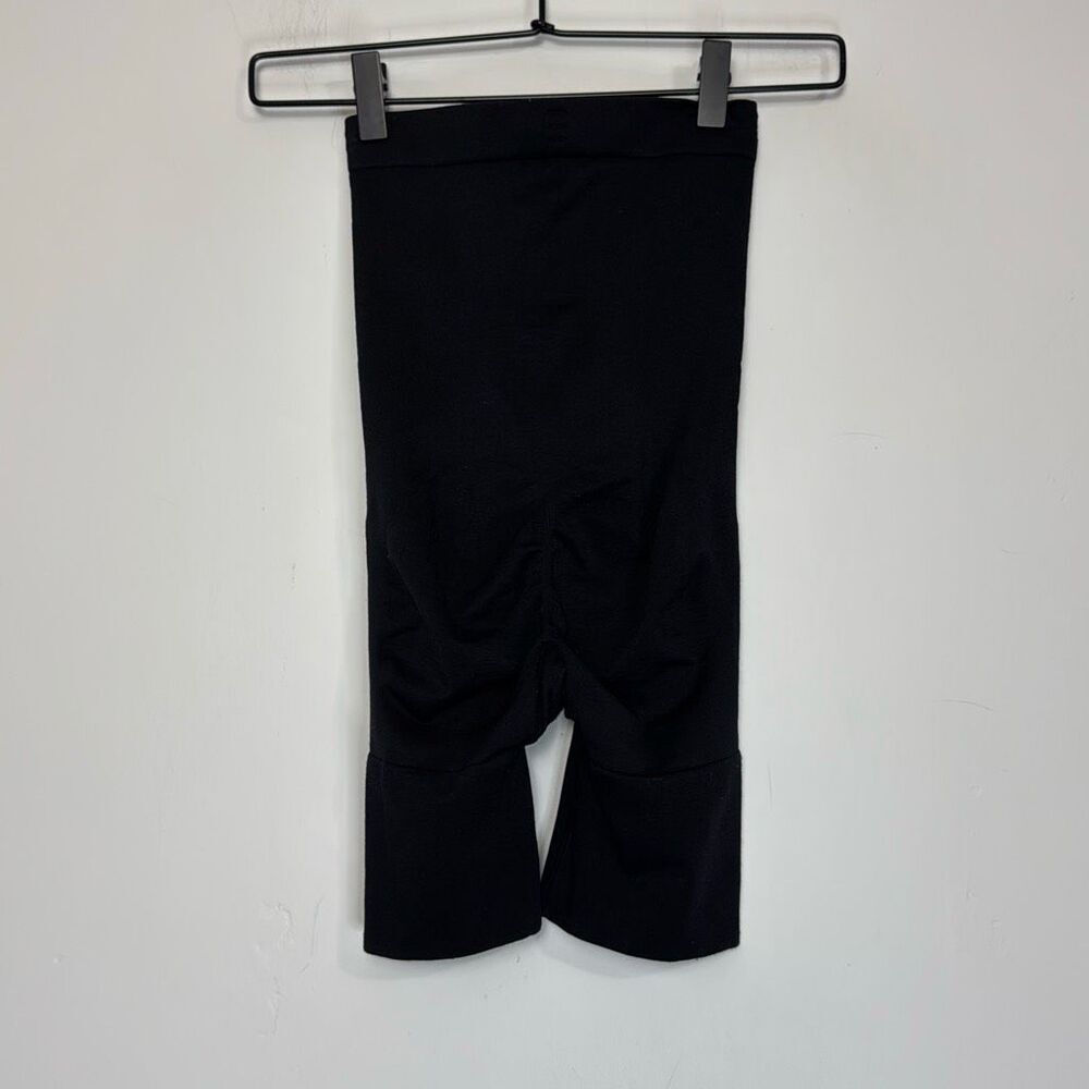 Spanx Black Slim Cognito High Waist Mid Thigh Shorts S - Picture 4 of 6